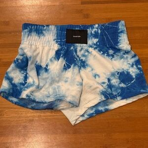 TALENTLESS Sky Blue and White Shorts